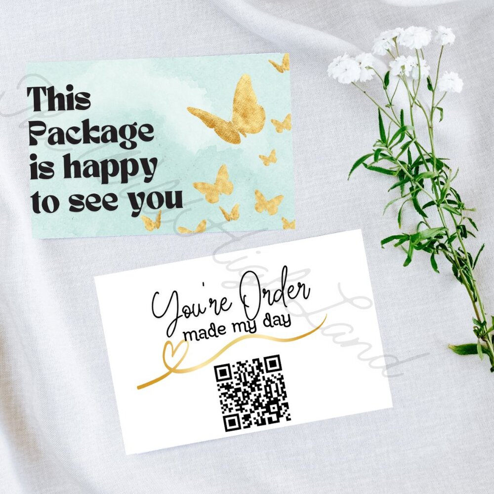 Blue and Gold Thank You Cards, Custom Cards